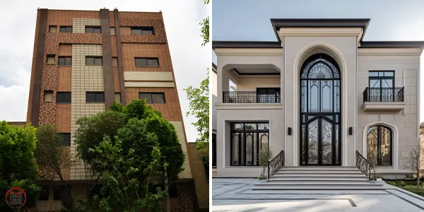 تفاوت بین ساختمان سنگی و ساختمان آجر نما
