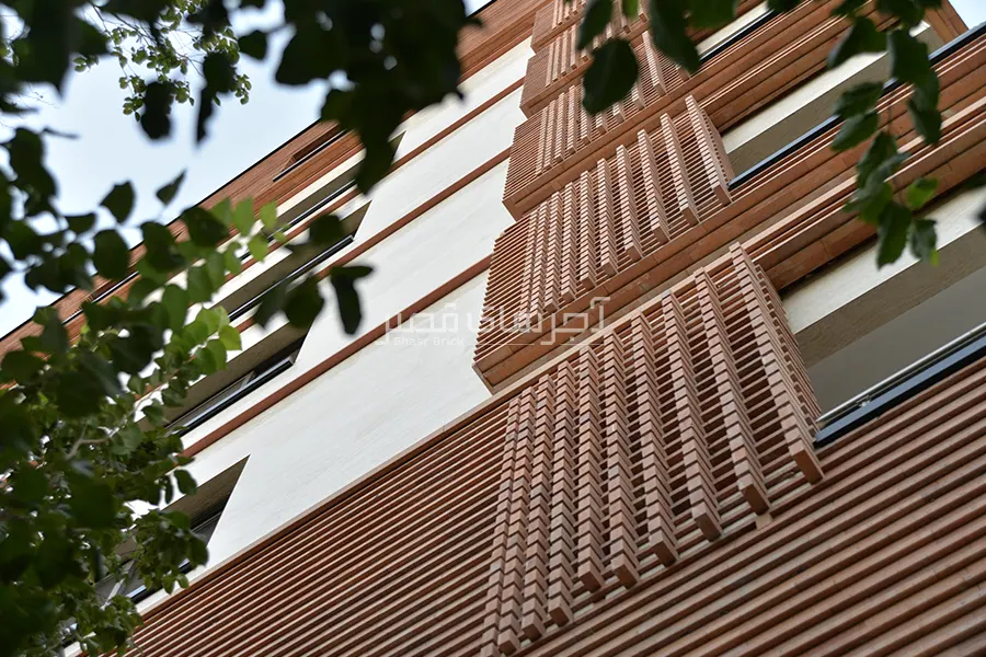 استفاده از آجر نما ترکیب ابعادی در طراحی نما منزل