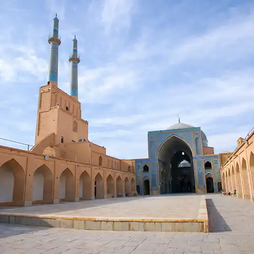 مسجد جامع یزد بنای شاهکار آجری ایران
